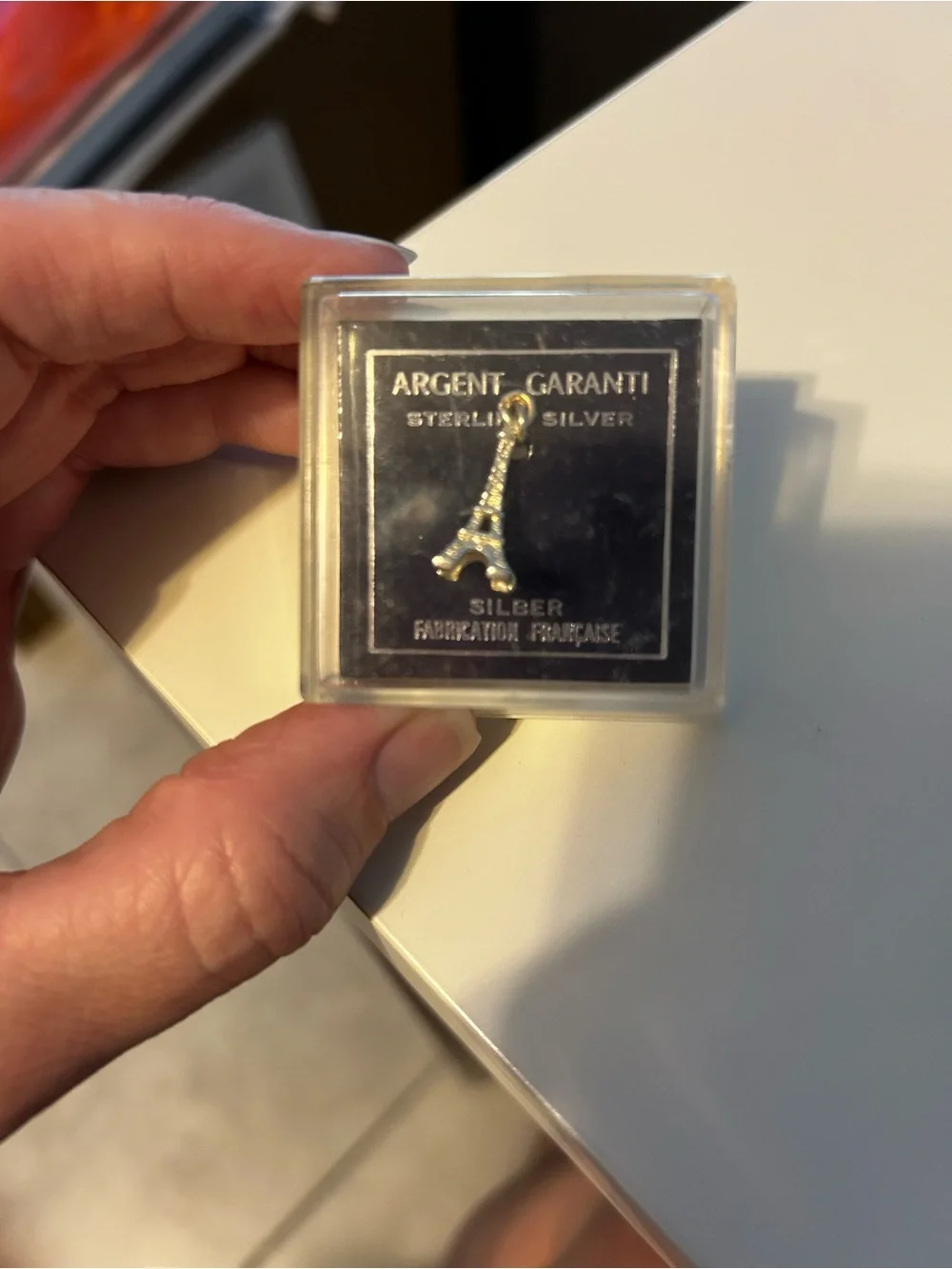 Vintage - Sterling Silver Eiffel Tower Charm Pendant